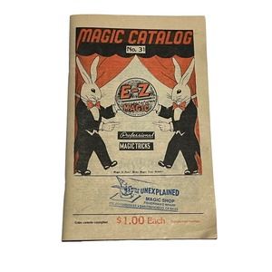 E - Z Magic, Magic Catalog No. 31 Professional Magic Tricks, Excellent Condition